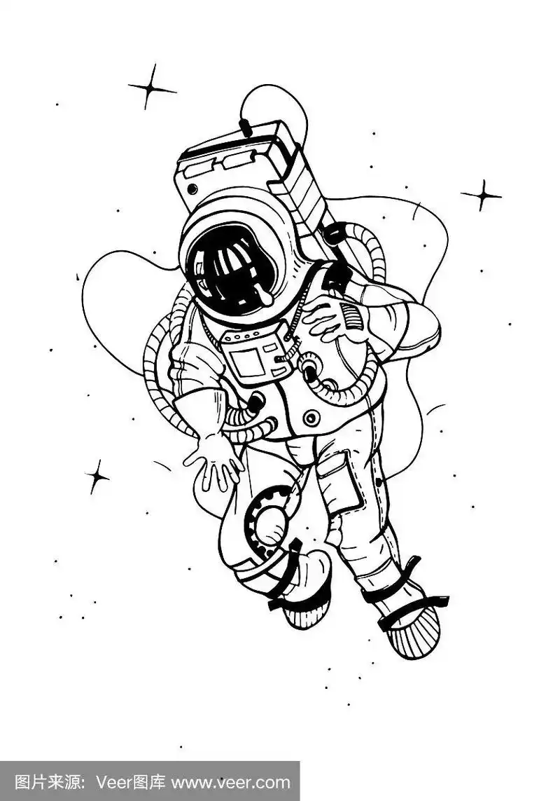 宇航员穿着太空服,宇航员穿着太空服进入太空