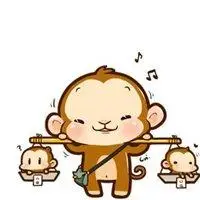 猴子可爱情侣头像卡通萌_微信头像图片大全