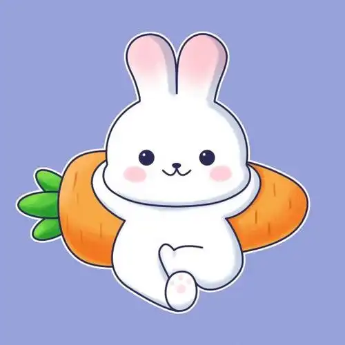 卡通兔子情侣头像超萌