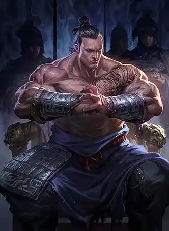 /p> p>许褚为魏阵营,步兵种,5星级武将.其设计来源于三国时期曹