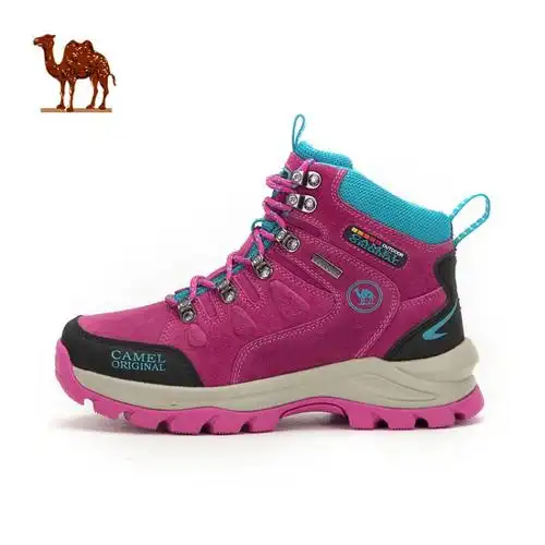 【骆驼牌女运动鞋冬】骆驼户外 高帮防滑耐磨减震秋冬女徒步登山鞋w6