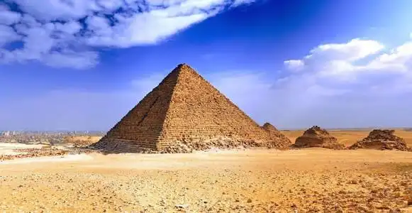 金字塔,沙漠,云彩,风景,pyramidsofgiza,埃及