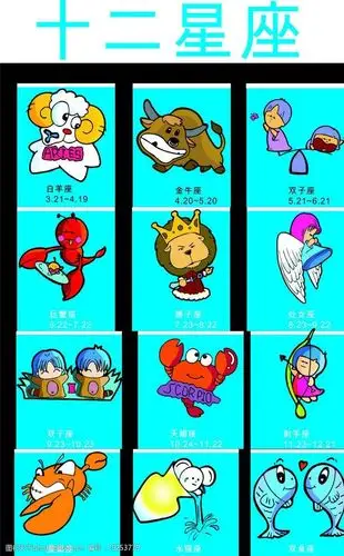 十二星座海报图片