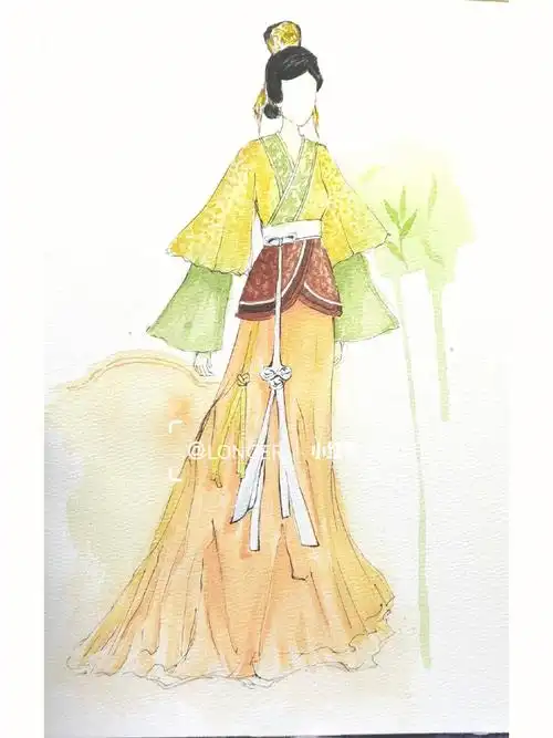 服装设计中外服装史作业古代服装画