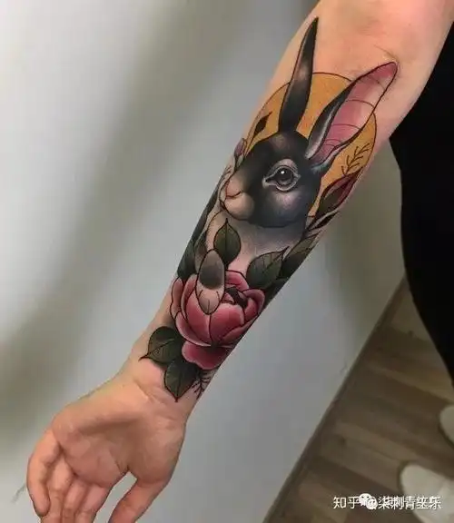 柒刺青纹身素材第六十五期十二生肖兔