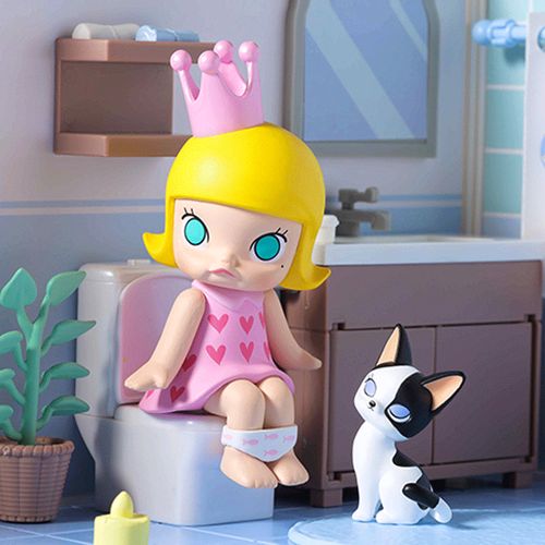 popmart泡泡玛特molly茉莉一天盲盒手办一套潮流摆件潮玩盲盒