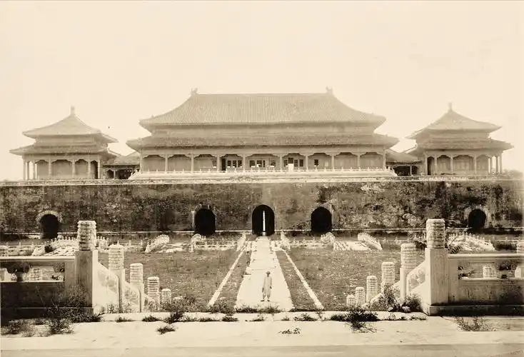 日本人进入故宫拍下罕见照片,反差巨大_紫禁城_八国联军_清朝