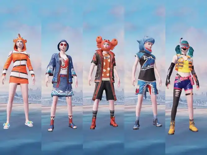 和平精英军需鲨鱼裤和绿马尾搭配