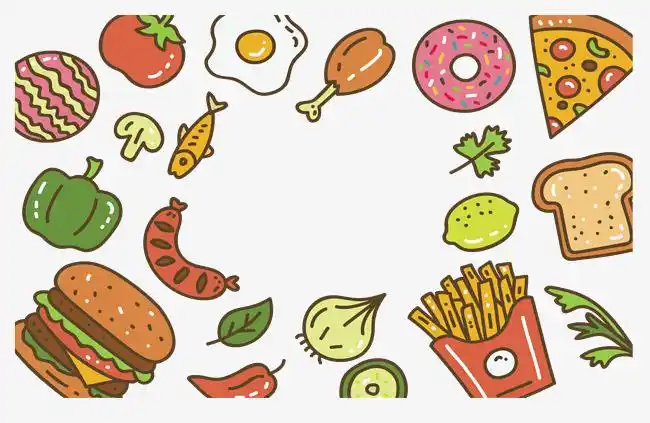 初夏快餐美食汉堡包装饰【免抠元素png】-90设计网