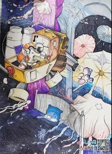 学生作品荣获第36届江西省青少年科技创新大赛科学幻想画一等奖(组图)