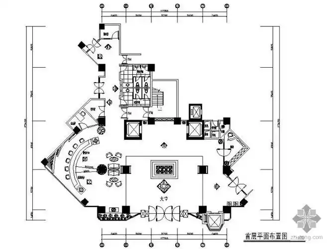 某酒店大堂装修图
