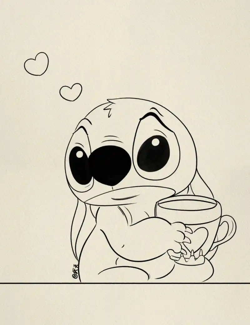 史迪仔简笔画 #史迪奇# #寻找小红书绘画大神# #画画的日常# #简笔画