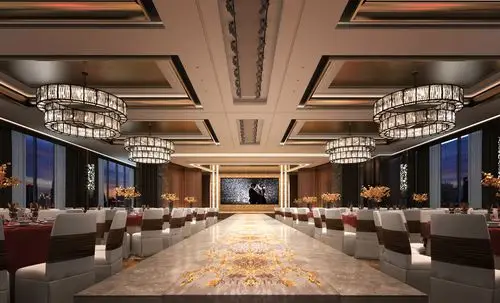 现代公装-东成立亿宴会厅-谷居家居装修设计效果图