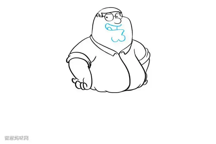 居家男人彼得格里芬怎么画