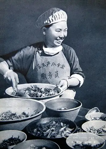 湘西老照片 记录50年代的农村公共食堂