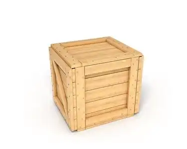 打开的木盒子图片