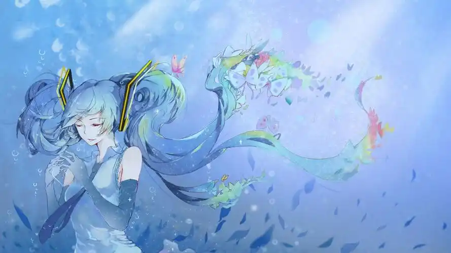 深海少女~插画图片壁纸