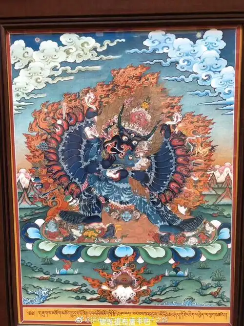 藏传佛教五大金刚唐卡