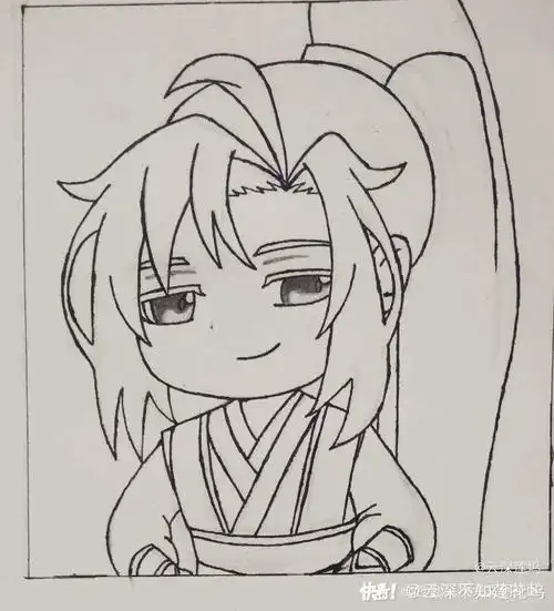 魔道祖师魏无羡q版截图临摹绘画作品