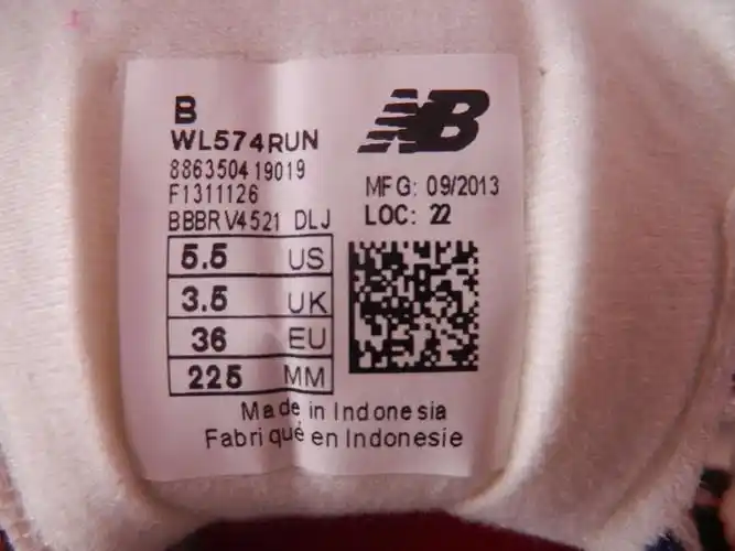 新买的印尼产的新百伦574新标求鉴定