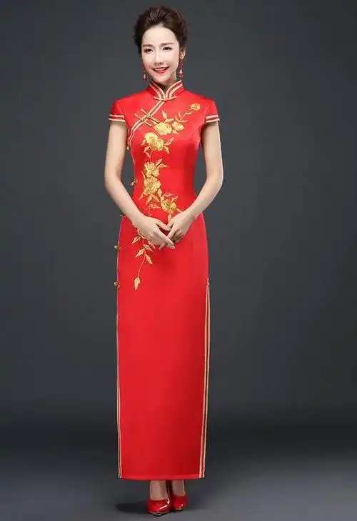 婚礼敬酒服女旗袍款式图片