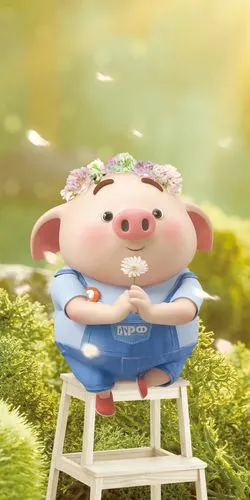 猪小屁可爱壁纸 - 华为p40系列分享交流 花粉俱乐部