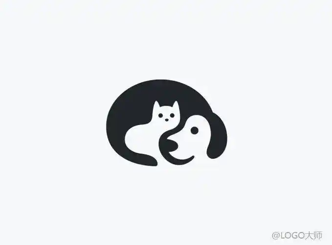猫狗元素融合创意logo设计欣赏