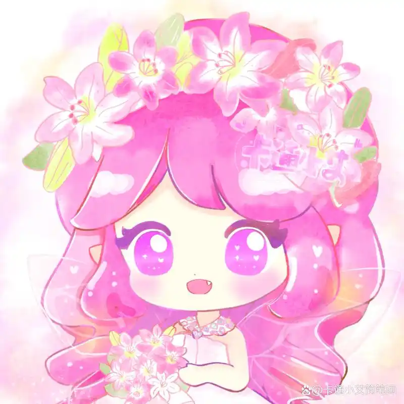 怎么学习简笔画,画画可爱小花仙公主有多简单呢