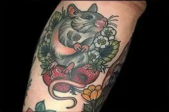 生肖鼠纹身图案小老鼠纹身3