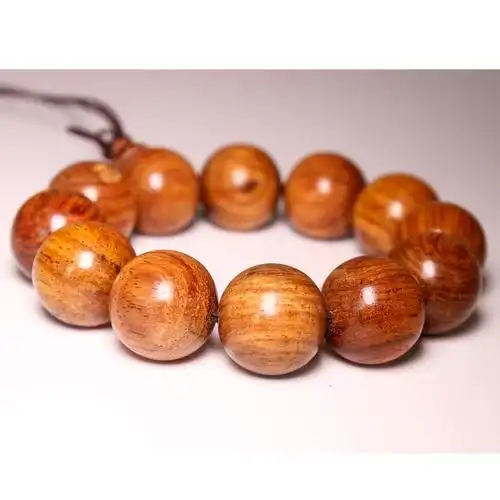 精品黄花梨(香枝木)18mm佛珠 黄花梨手串 权威鉴定