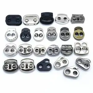 金属猪鼻扣双孔吊钟收紧扣弹簧扣松紧调节扣定绳扣穿绳腰扣卡扣