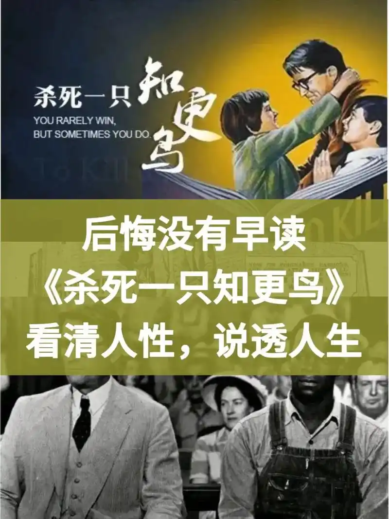 《杀死一只知更鸟》看清人性,说透人心.有人说,人在年轻时,一 - 抖音