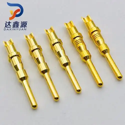 加工定制 铜针插针 航空插头德驰连接器1.6焊线端子铜针插针pin针