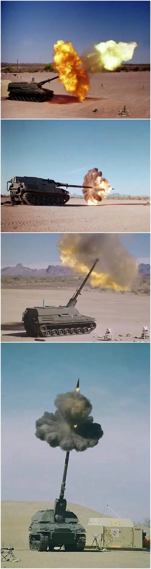 装备欣赏:美国陆军研制的十字军战士自行火炮(xm297e2式155毫米榴弹炮