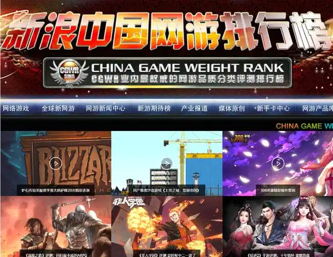 p>新浪中国网络游戏排行榜(英文:china game weight rank,英文缩写