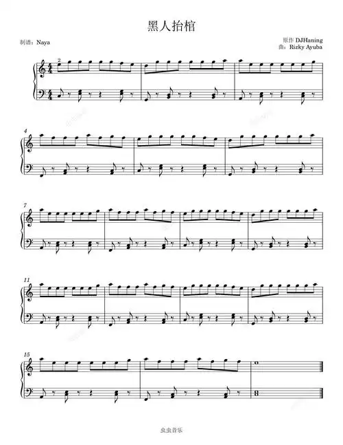 you know i ll go get(黑人抬棺bgm-c调简易)钢琴谱-虫虫钢琴