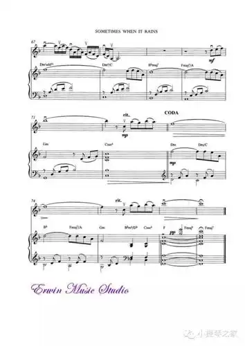 充满了追忆思念下雨的时候附小提琴谱神秘园