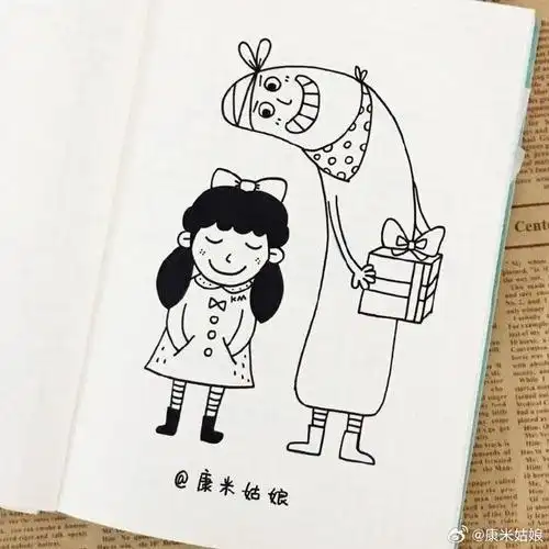 马克笔##手绘##简笔画##黑白手绘##手帐