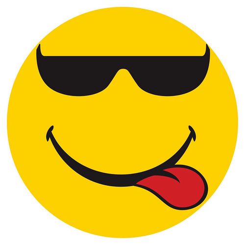 美特装饰贴个性diy墙贴儿童房笑脸贴纸办公室创意emoji表情贴画 得意