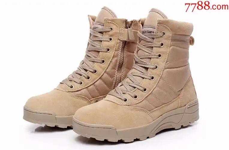 特种兵作战沙漠靴户外军靴潮真皮高帮马丁靴包邮