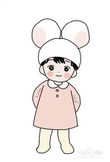 可爱的娃娃小娃娃简笔画教程中国娃娃简笔画娃娃怎麽画简笔画卡通娃娃