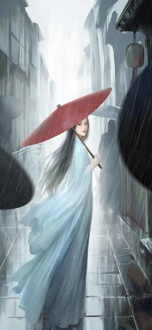 唯美意境古风手绘美人壁纸