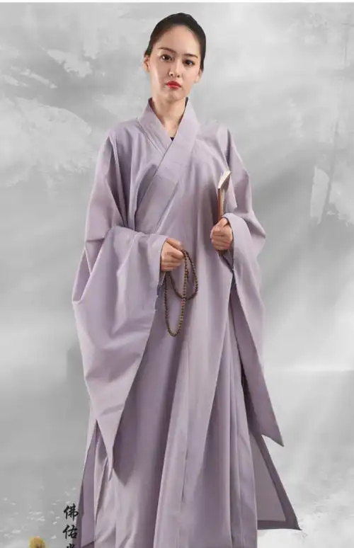 海青居士服打坐服海青居士服男僧衣和尚衣僧服长褂僧人衣服佛寺庙衣服