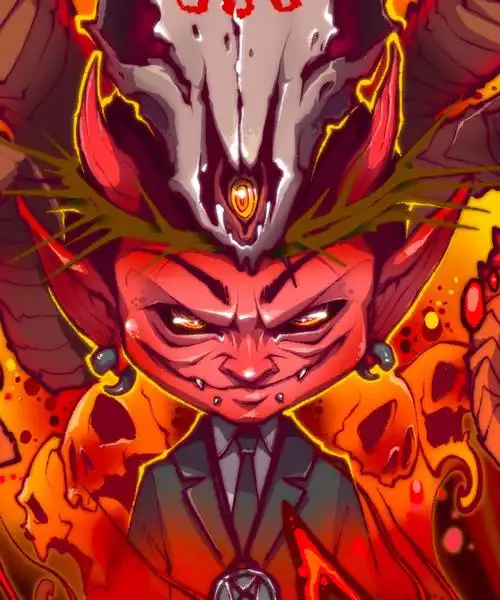 原创插画原创手稿撒旦