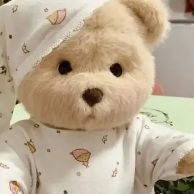 可爱玩偶熊头像迢迢星河入梦点点渔火不休