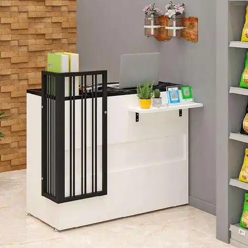 收银台隔断挡板折叠早餐展柜面包房面包店绿植酒吧收银台