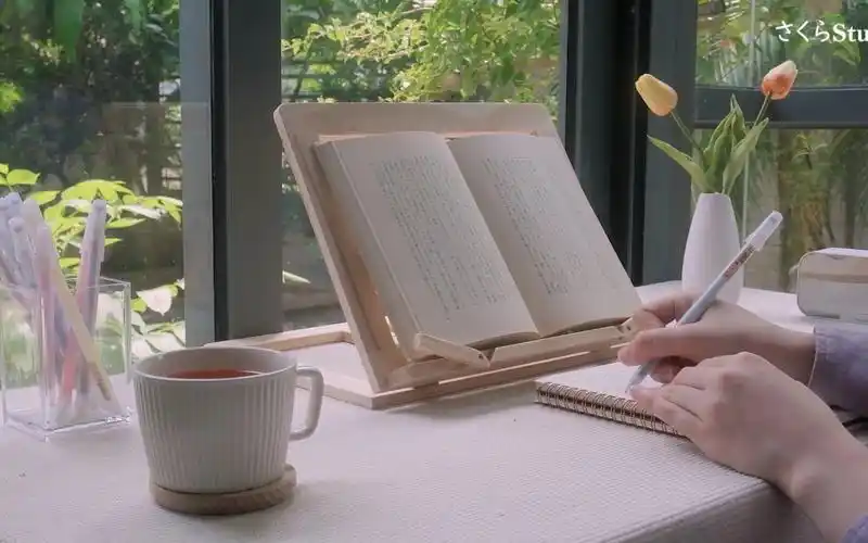 youtube搬运studywithme40mins实时学习一杯茶一本书便是惬意的一天