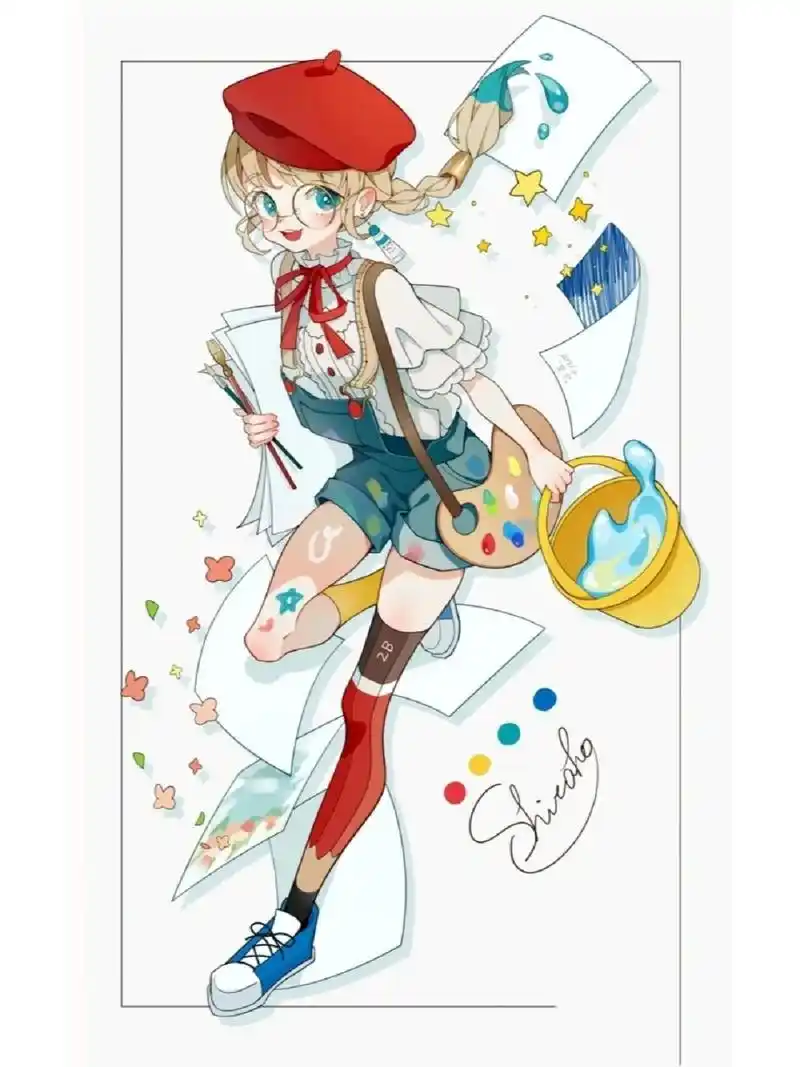 第22幅可爱全身女生动漫