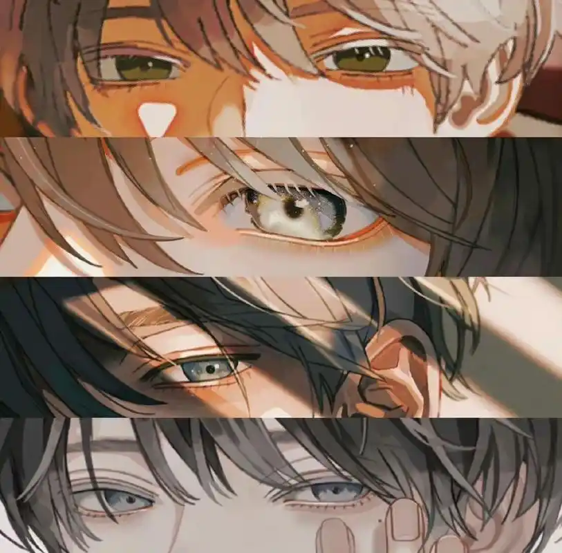 二次元男生眼睛绘画素材,太抓人了叭!