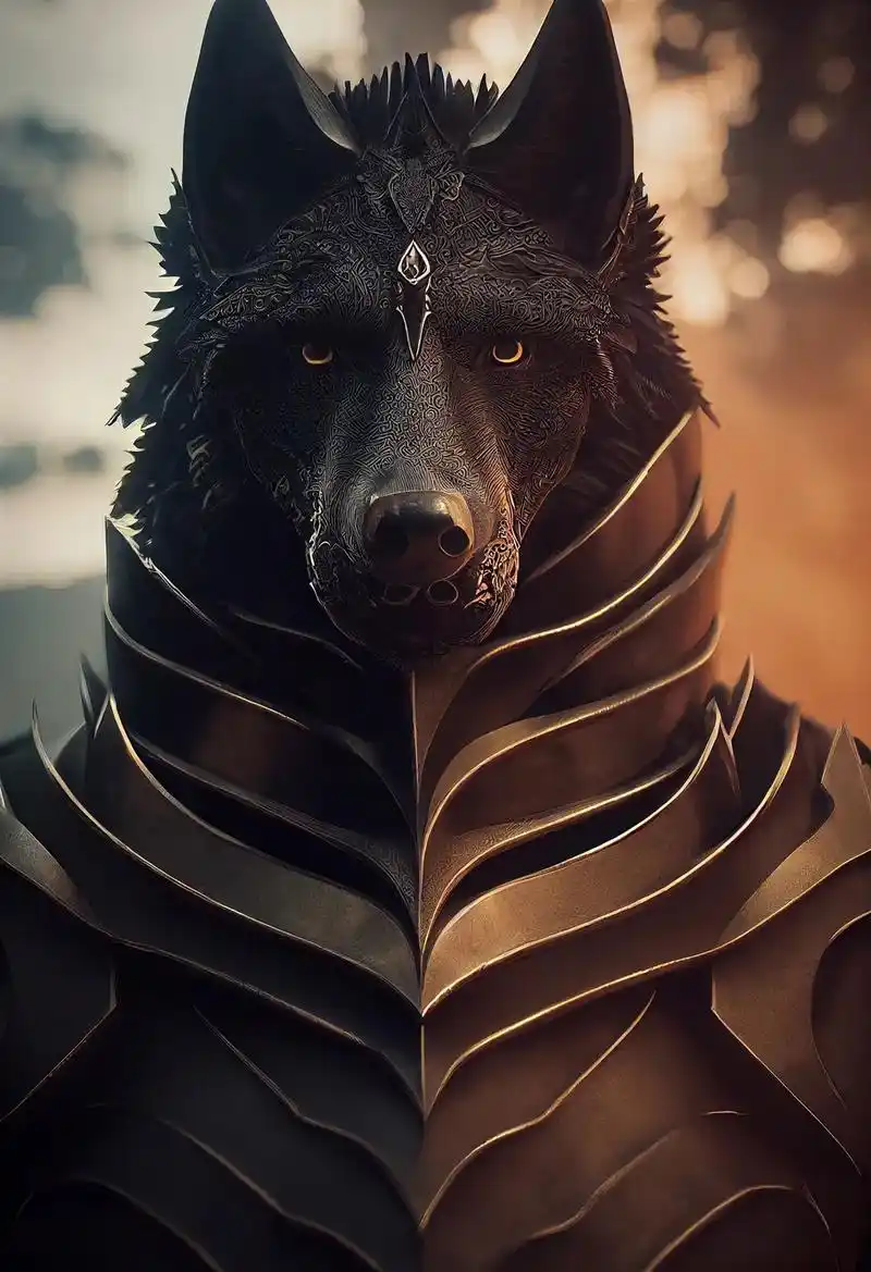 狼道:隐忍 孤独 冷血 骑士黑狼#图文伙伴计划 #壁纸 #绘 - 抖音